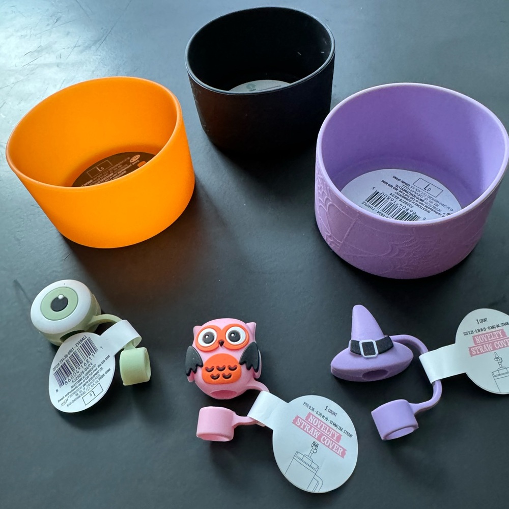 Halloween Stanley Accessories Includes 3 Boots & 3 Straw Toppers